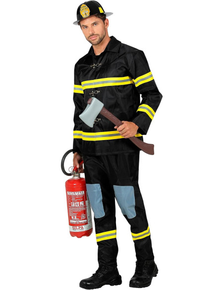 Pompiere casacca, pantaloni, elmo Tg. M