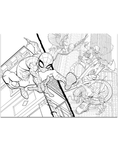 Marvel Puzzle 4x48 Spiderman Maxifloor