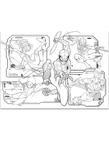 Marvel Puzzle 4x48 Spiderman Maxifloor