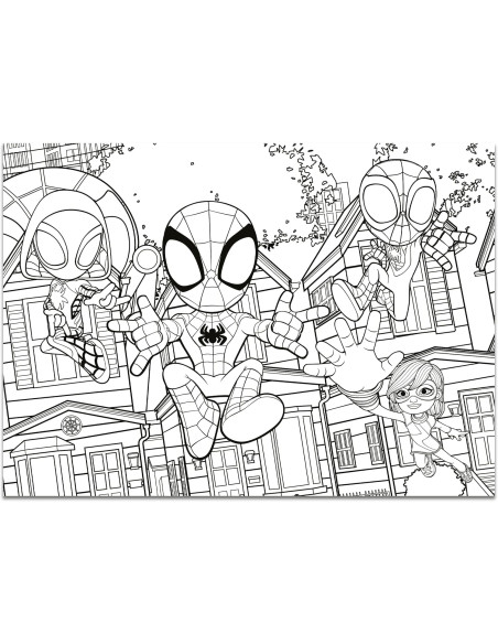 Marvel Puzzle DF Maxifloor 4x48 Spidey