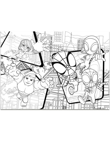 Marvel Puzzle DF Maxifloor 4x48 Spidey