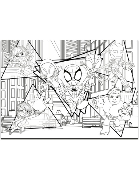 Marvel Puzzle DF Maxifloor 4x48 Spidey