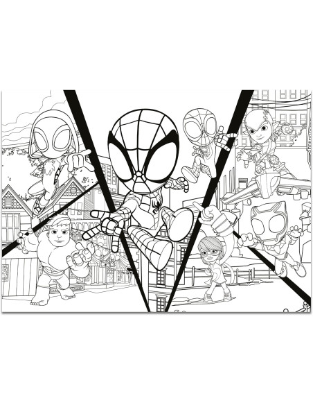 Marvel Puzzle DF Maxifloor 4x48 Spidey