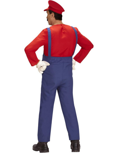 Super Idraulico Salopette, maglia, cappello Tg. L