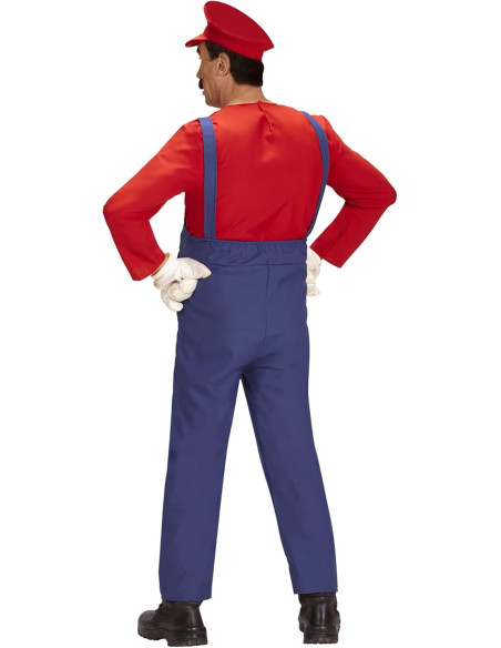 Super Idraulico Salopette, maglia, cappello Tg. L