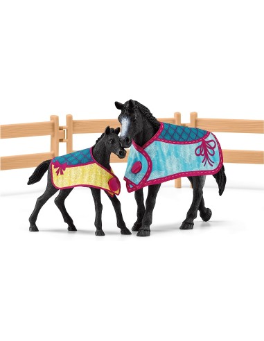 Schleich - Box con Giumenta e Puledro