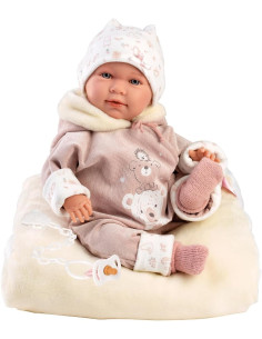 Reborn Joelle Morbido Lala 42cm con Cuscino