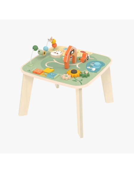 Tiny Love Tavolo da gioco in legno Farmers Funday 