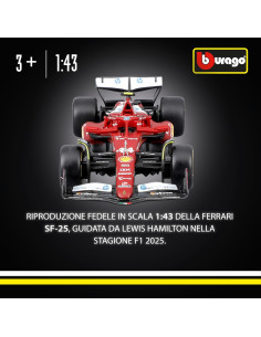 F1 FERRARI SF-25  44 HAMILTON 1:43 2