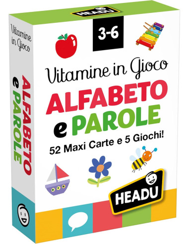 Carte Vitamine in Gioco Alfabeto e Parole