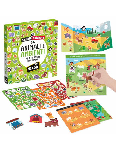 Scuola Stickers Animali e Ambienti