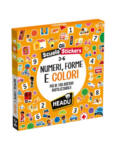 Scuola Stickers Numeri Forme e Colori