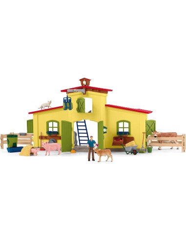 Schleich - Grande Stalla con Animali e accessori