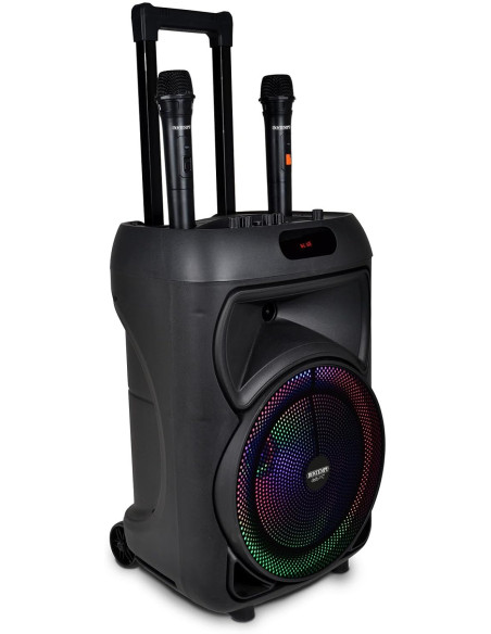 Bontempi - Cassa Wireless Trolley con 2 microfoni e Luci 