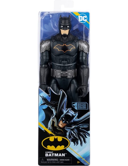 Batman  - Personaggio 30cm con armatura Combact Grigio