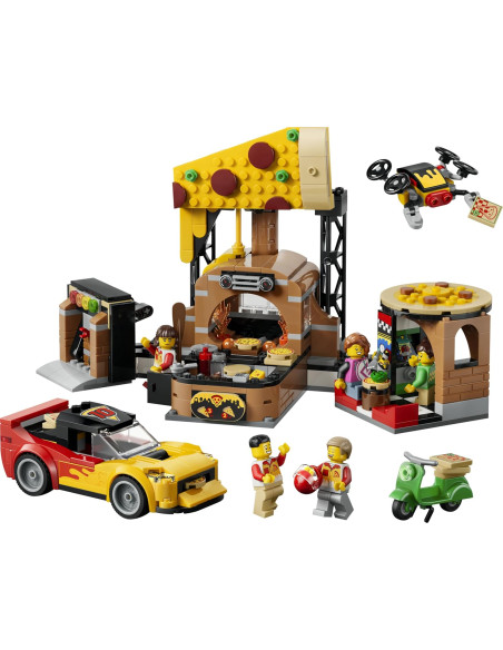 Lego City - Centro di consegna pizze con veicoli