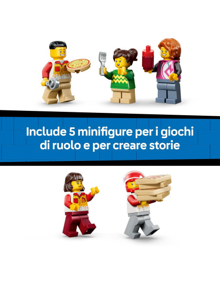 Lego City - Centro di consegna pizze con veicoli