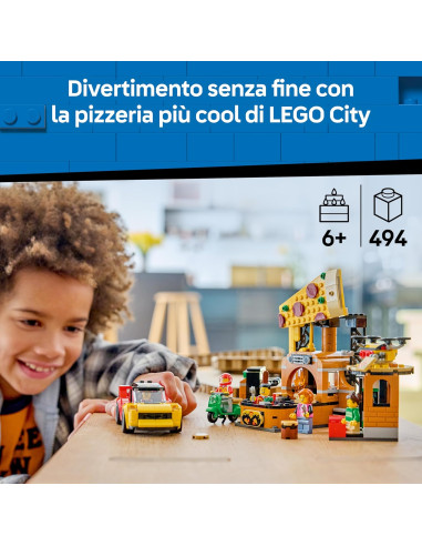 Lego City - Centro di consegna pizze con veicoli