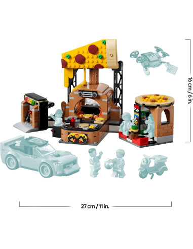 Lego City - Centro di consegna pizze con veicoli