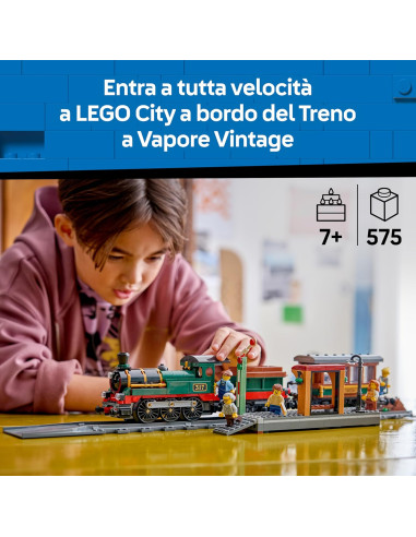 Lego City - Treno a vapore vintage