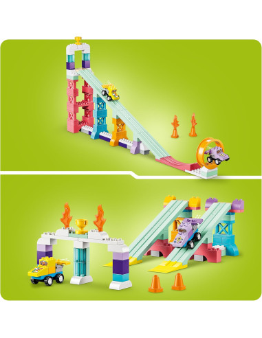 Lego Duplo - Rampe creative 3 in 1 con veicoli