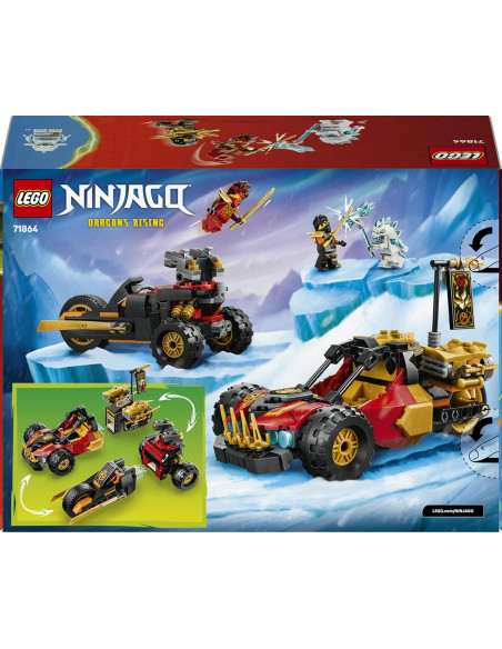 Lego Ninjago - Veicoli combinanti di Kai e Cole