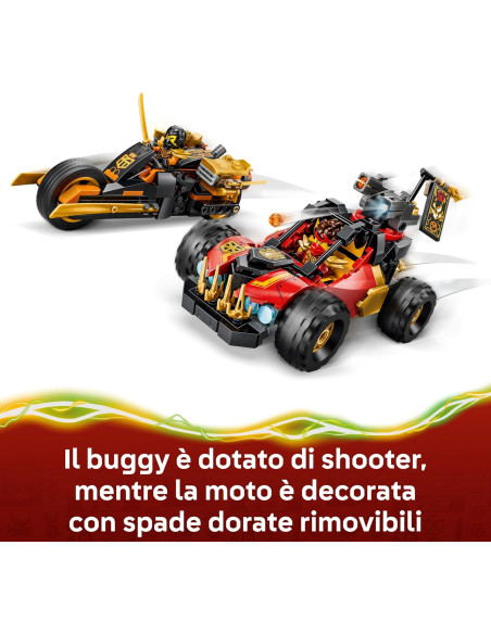 Lego Ninjago - Veicoli combinanti di Kai e Cole