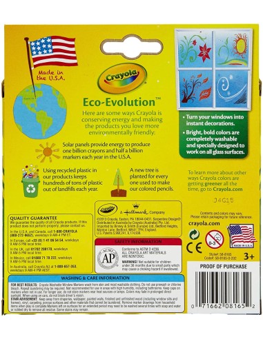 8 PENNARELLI PER VETRO