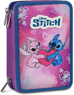 Seven - Astuccio 3 zip Lilo e Stitch 2026