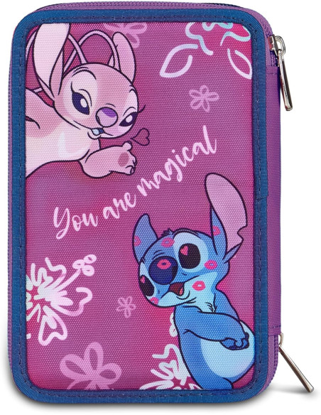 Seven - Astuccio 3 zip Lilo e Stitch 2026