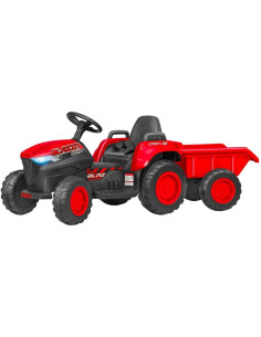 RC 12V Trattore Rosso BT LI-ION c/ rimorchio