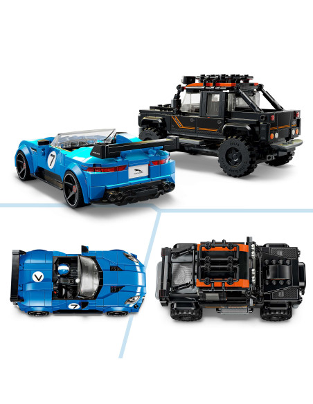 Lego Speed Champion - Jaguar Project 7 e Land Rover Defender