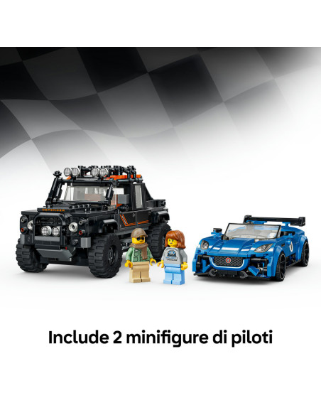 Lego Speed Champion - Jaguar Project 7 e Land Rover Defender