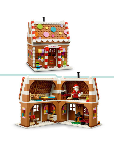 Lego Icons - Casa di pan di zenzero festiva