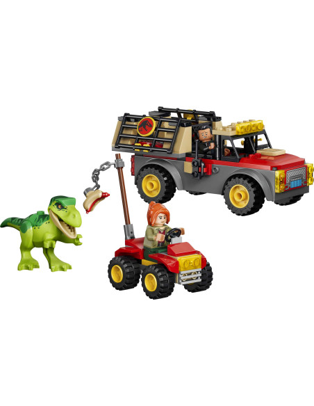 Lego Jurassic World - Camion da trasporto per il giovane T. rex