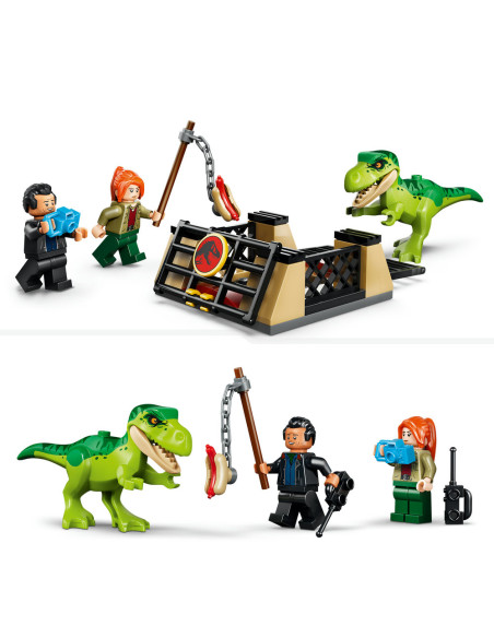 Lego Jurassic World - Camion da trasporto per il giovane T. rex