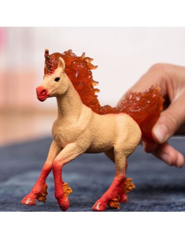 Schleich - Stallone di Unicorno di fuoco Elementa