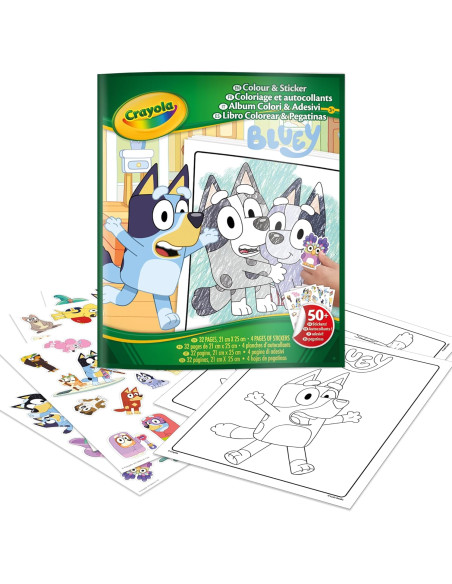Album Color e Sticker - Bluey 