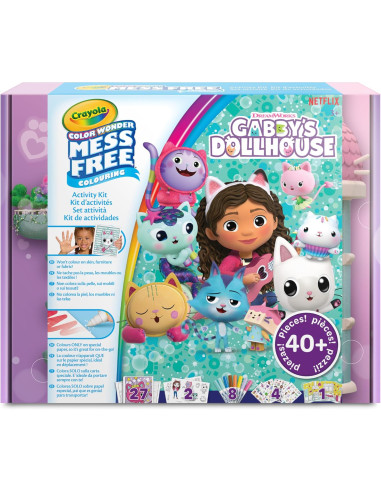Activity set color wonder gabby's dollhouse