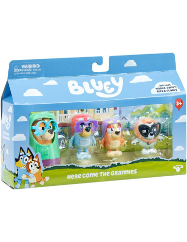 Bluey Action Fig 4-Pack Grannies