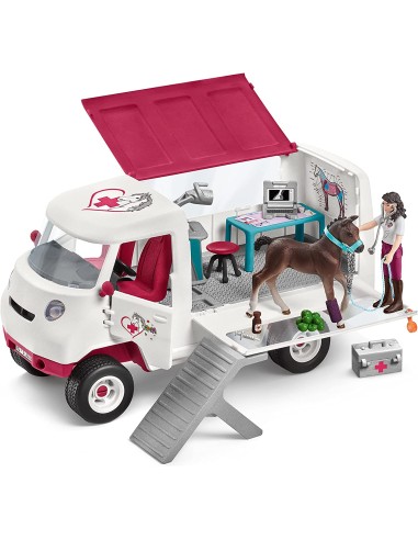 Schleich - Van della Veterinaria con Puledro e...