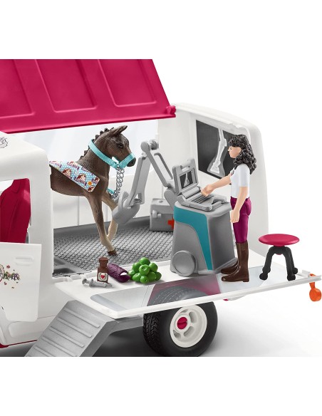 Schleich - Van della Veterinaria con Puledro e Accessori