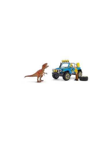 Schleich - Veicolo 4x4 con Dinosauro