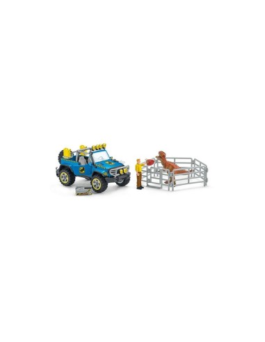 Schleich - Veicolo 4x4 con Dinosauro