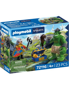 Playmobil - Troll con tesoro dei cavalieri del Leone