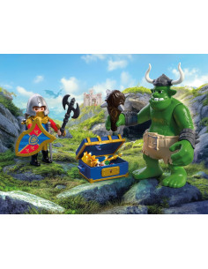 Playmobil - Troll con tesoro dei cavalieri del Leone 2