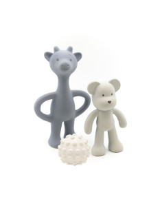 Kit primi giochi in gomma naturale per la dentizione... 2