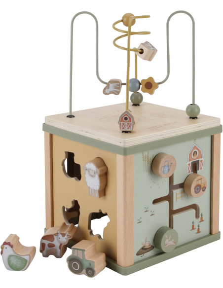 Cubo multi attività little farm verde