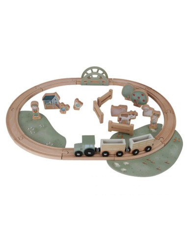 Set Trenino in legno fattoria