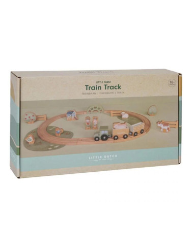 Set Trenino in legno fattoria